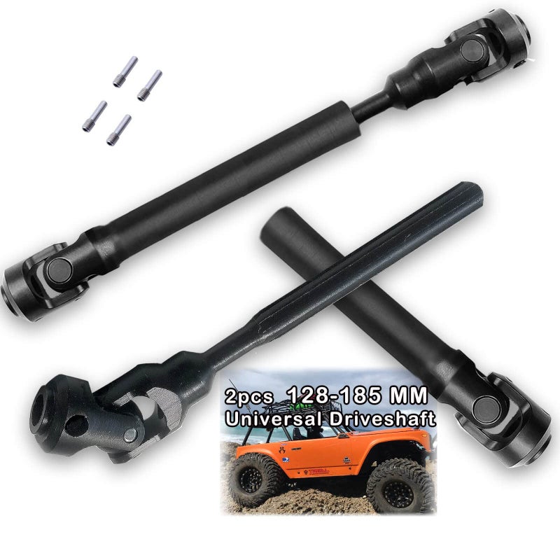 ARRCat 2pcs RC Drive Shaft 128-185mm for 1/10 SCX10,SCX10-II RTR,(128-185mm) - Image 1